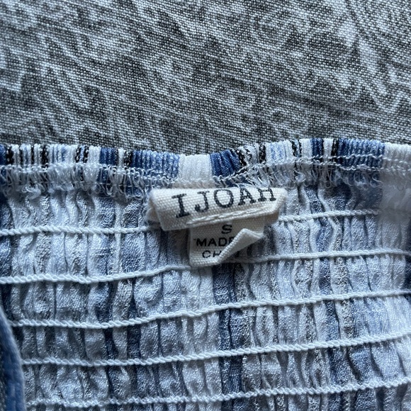 Blue and White Striped Dress - Picture 2 of 3